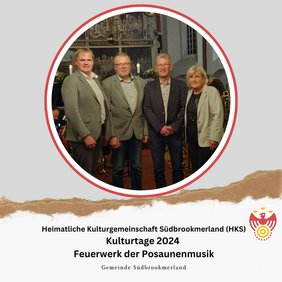 Kulturtage 2024. Vier Personen lächeln in die Kamera