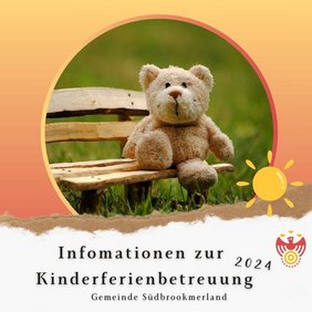Ein Teddybär auf einer Holzbank