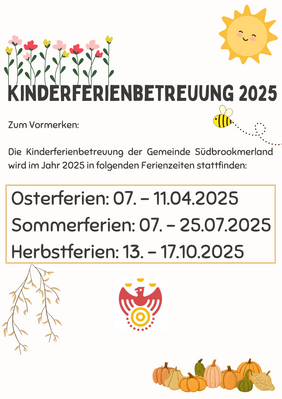 Kinderferienbetreuung mit Datum