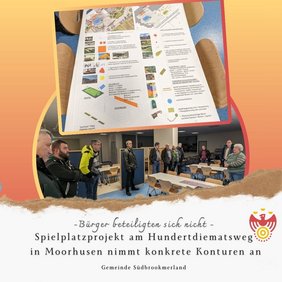 Besprechung des Spielplatzes am Hundertdiematsweg