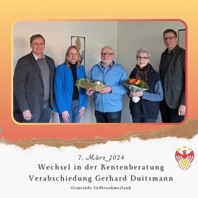 Verabschiedung von Gerhard Duitsmann