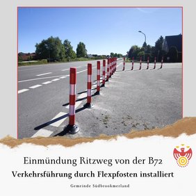 Einmündung Ritzweg von der B72